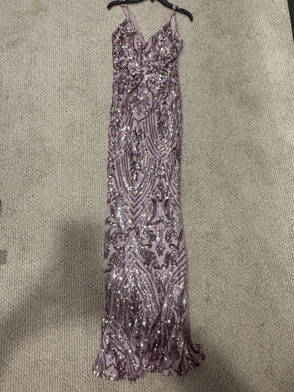 Lavender Sequin Embellished Sash/Belt